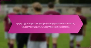 Χρήση Σχηματισμών: Μέγιστη αξιοποίηση δεξιοτήτων παικτών, Εκμετάλλευση αμυνών, Καταλληλότητα κατάστασης